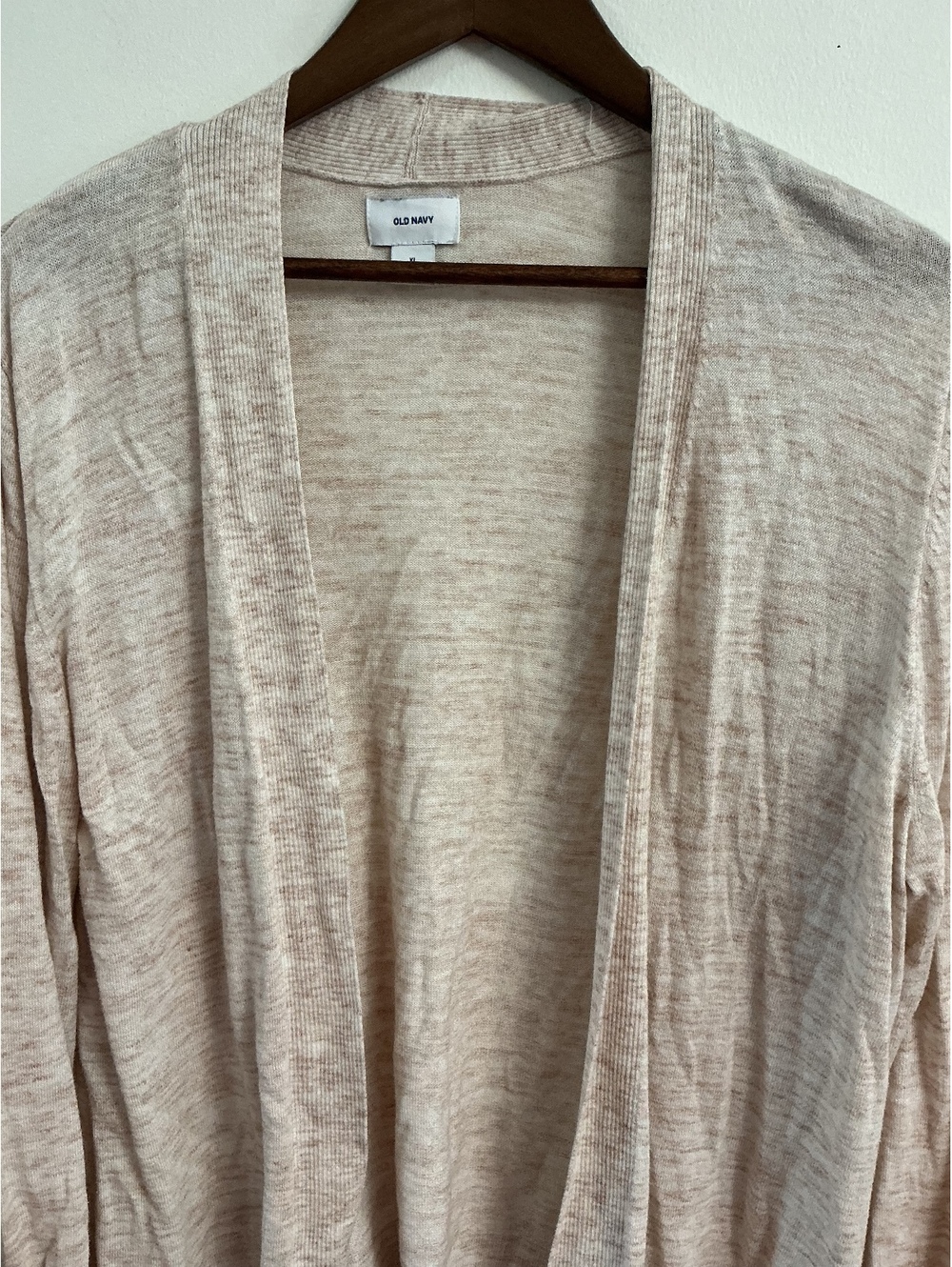 Old Navy Women's Light Beige Open Front Cardigan Sweater, Size XL - Picture 4 of 6
